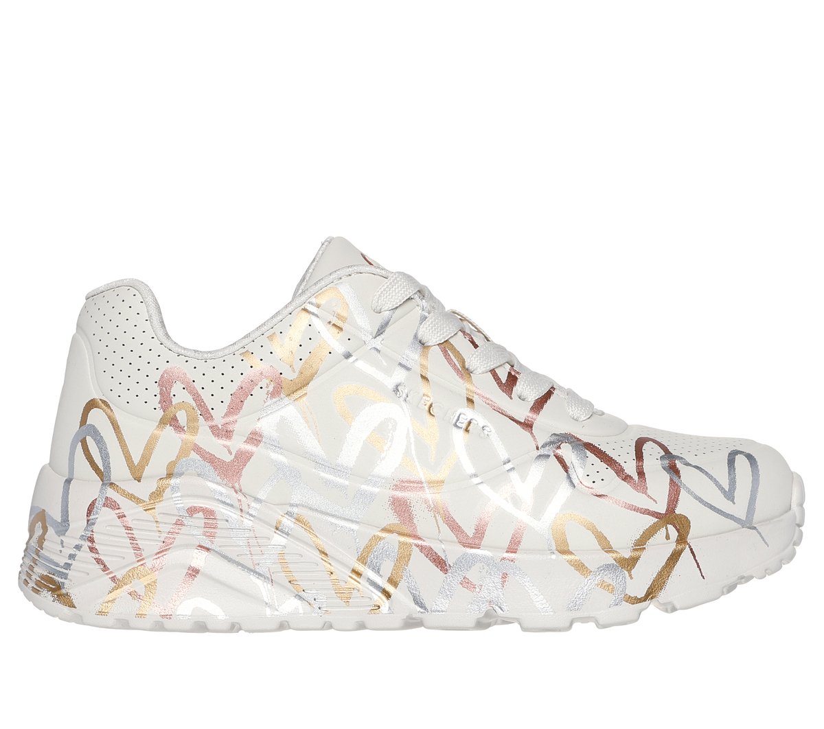 Skechers x JGoldcrown: UNO Lite - Metallic Love