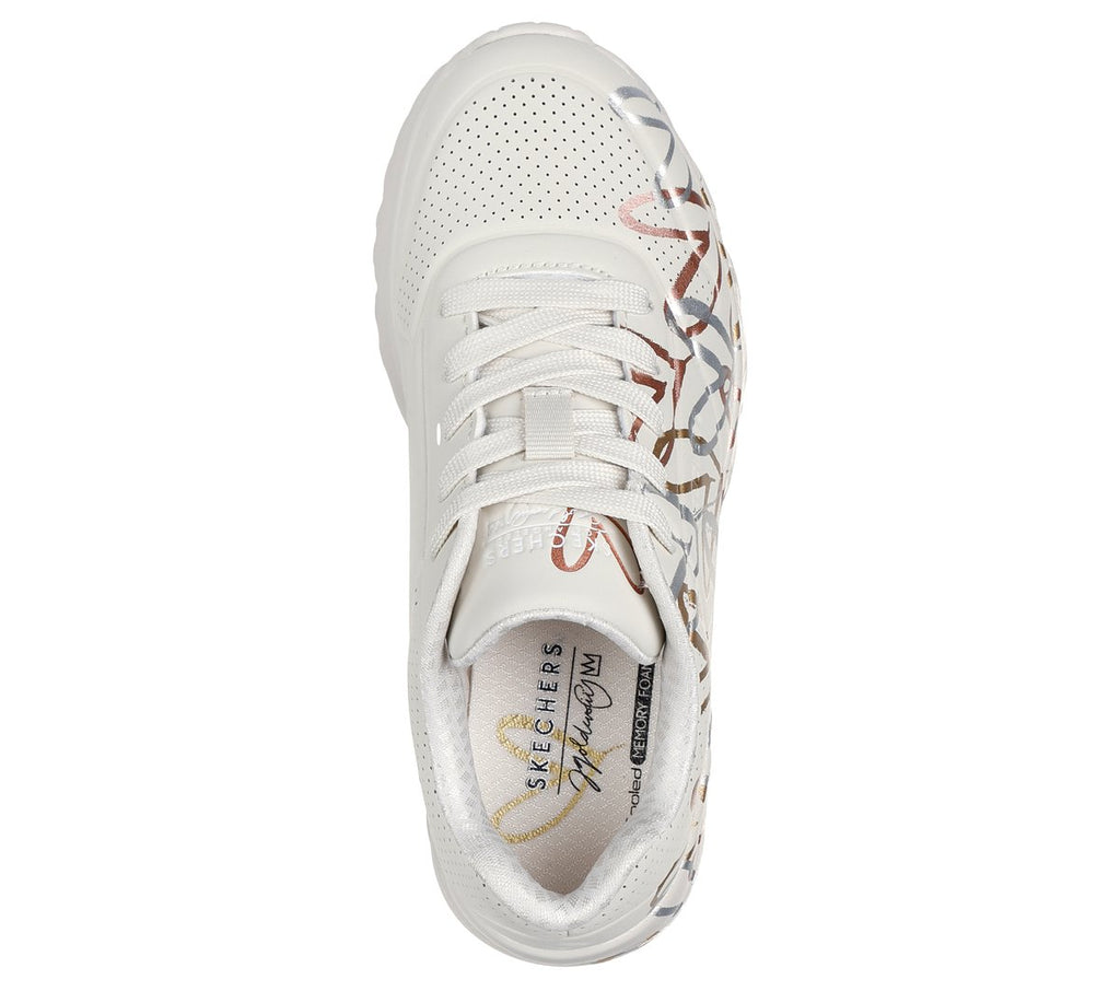 Skechers x JGoldcrown: UNO Lite - Metallic Love