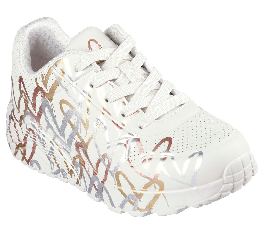 Skechers x JGoldcrown: UNO Lite - Metallic Love