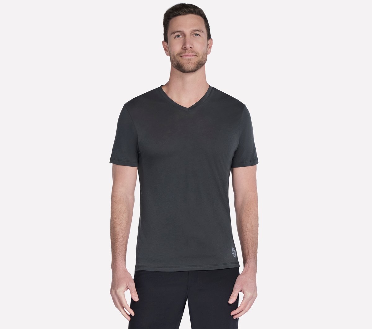 GO DRI Pima Short Sleeve V-Neck