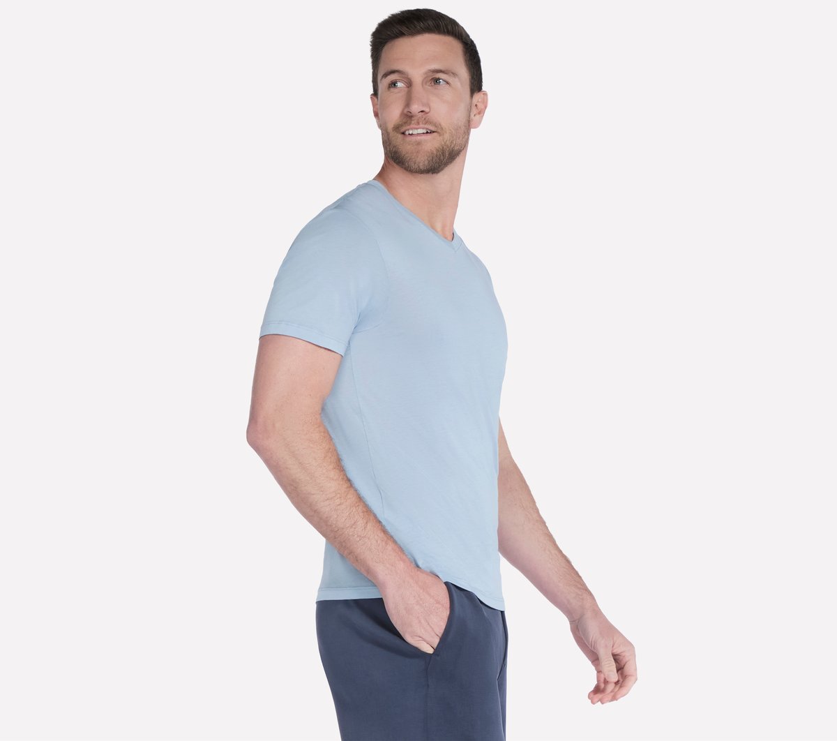 GO DRI Pima Short Sleeve V-Neck