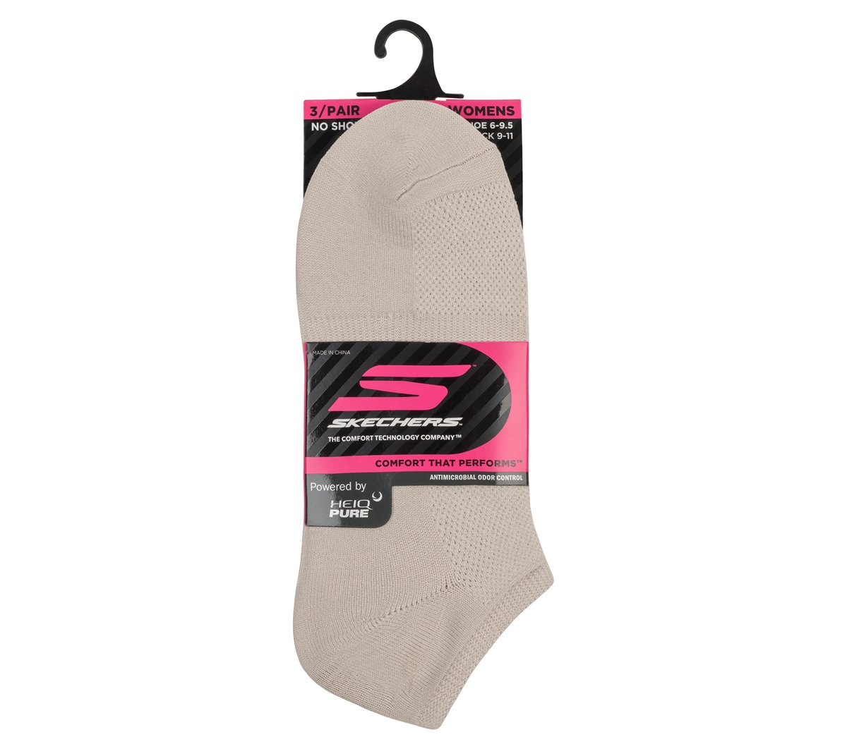 3 Pack No Show Stretch Socks