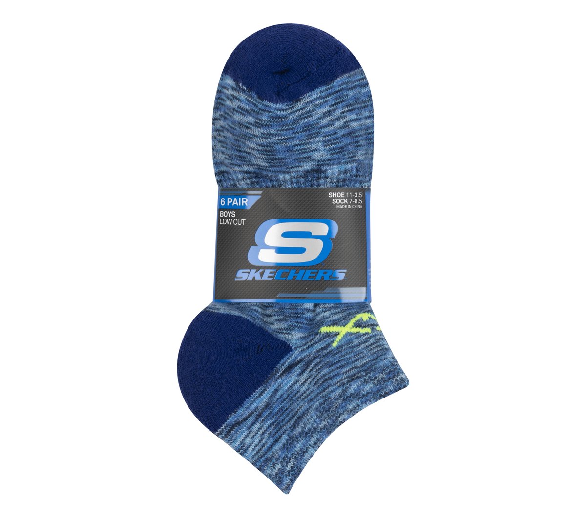 6 Pack Space Dye Low Cut Socks