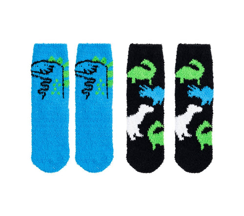 2 Pack Dino Cozy Crew Socks